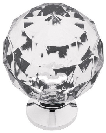 Liberty Hardware P30101 Design Facets 1-3/16 Inch Round Cabinet - Chrome and