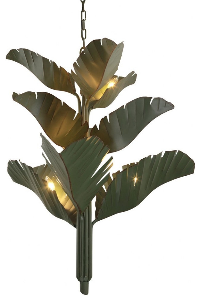 Varaluz Lighting 901C09 Banana Leaf - 9 Light 3-Tier Chandelier