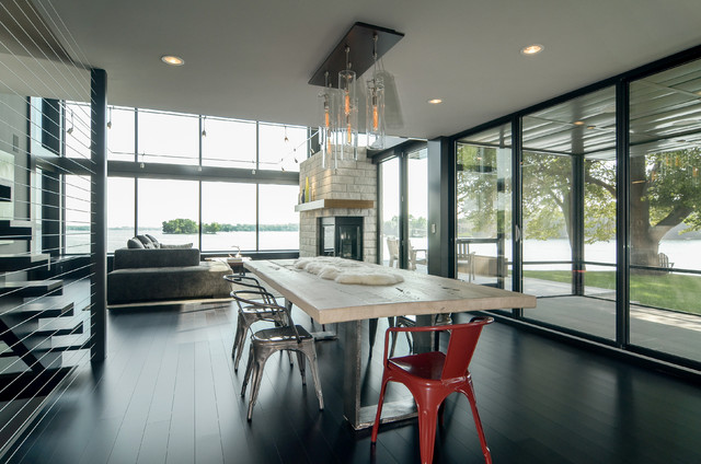 Edgewater Residence contemporary-dining-room