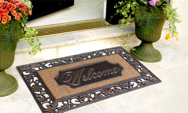 Limited Edition Elegant Rubber And Coir Doormat