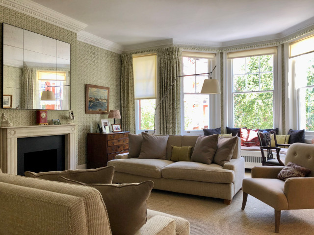 Westminster Mansion Flat eklektisk-vardagsrum