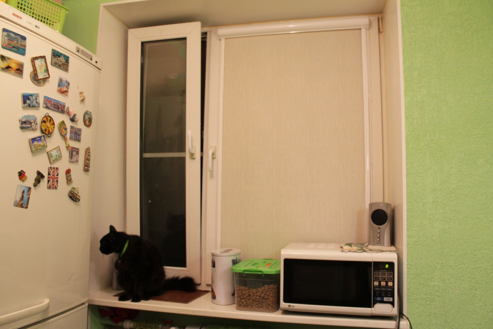 Рулонные шторы на кухню