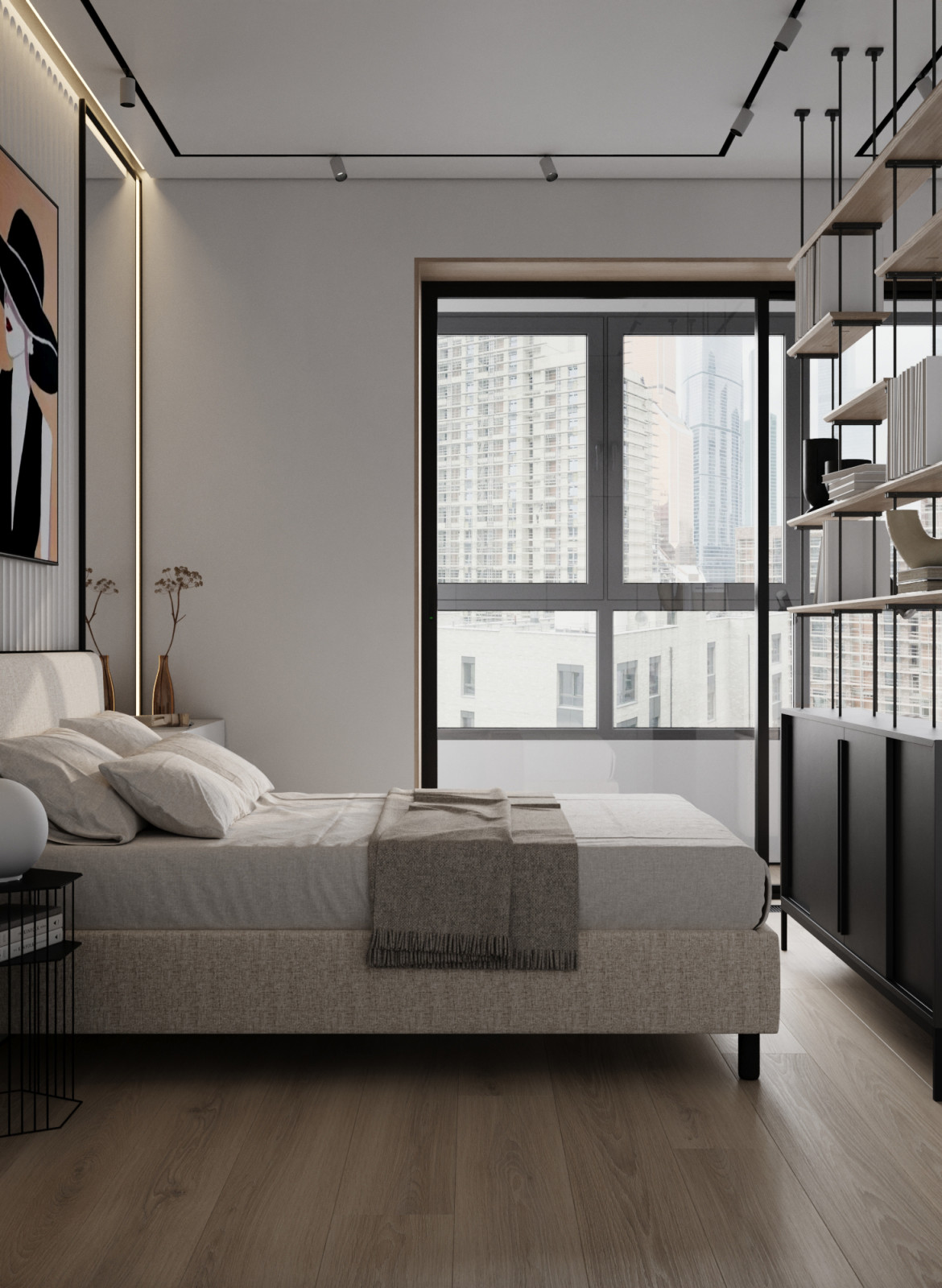 Дизайн интерьера квартиры в современном стиле в ЖК Сити Парк 2