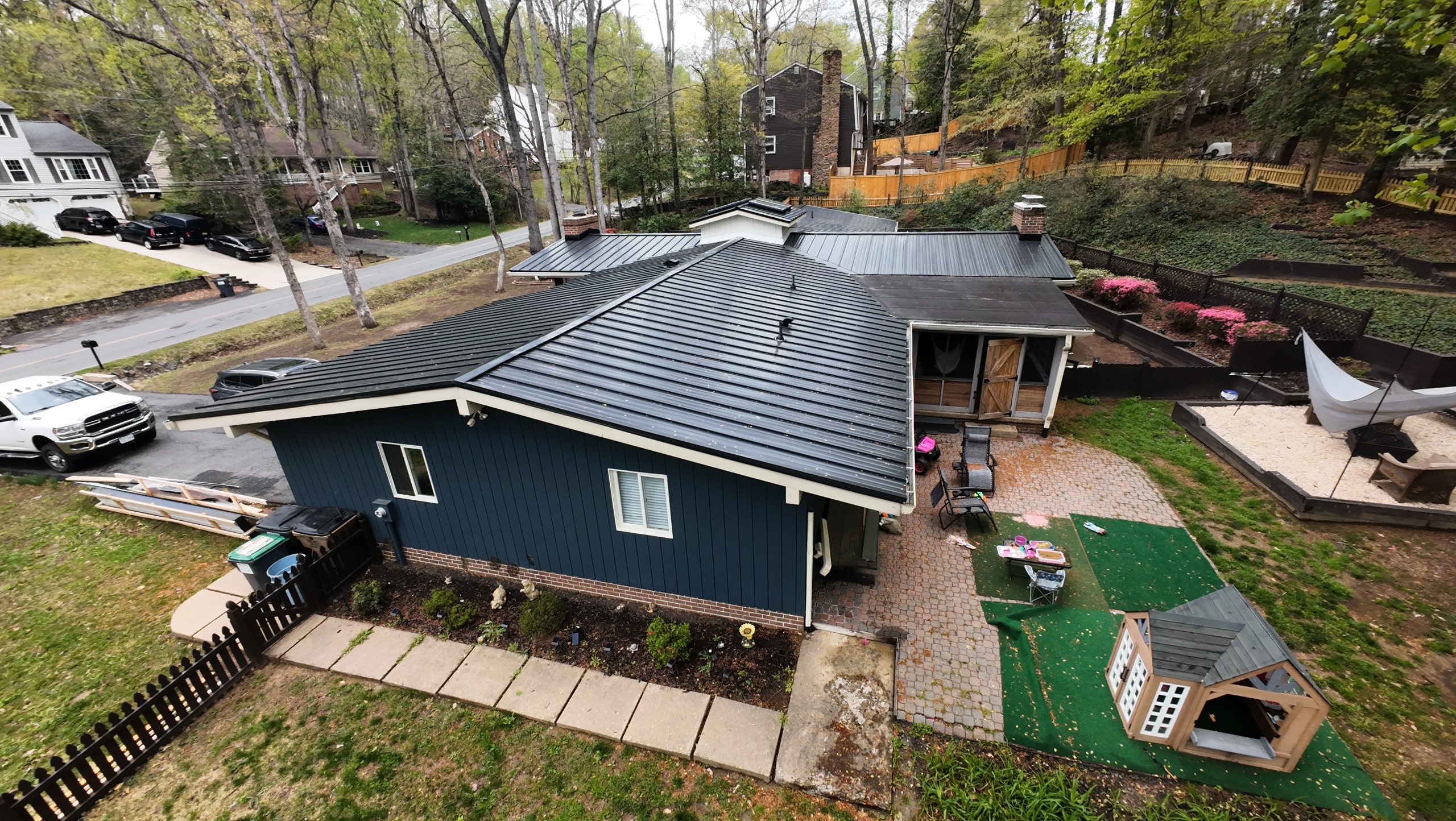 Black Metal Roof