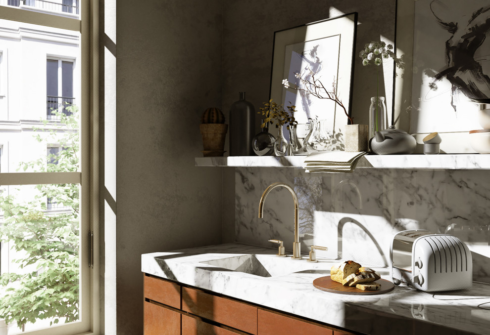 Визуализация светлого интерьера