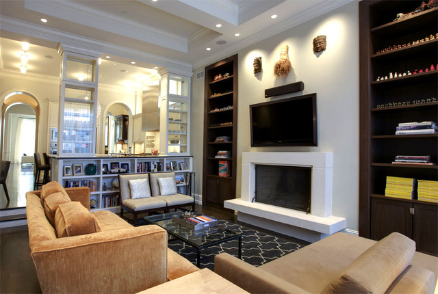 LG Construction + Development Living Room contemporary-living-room