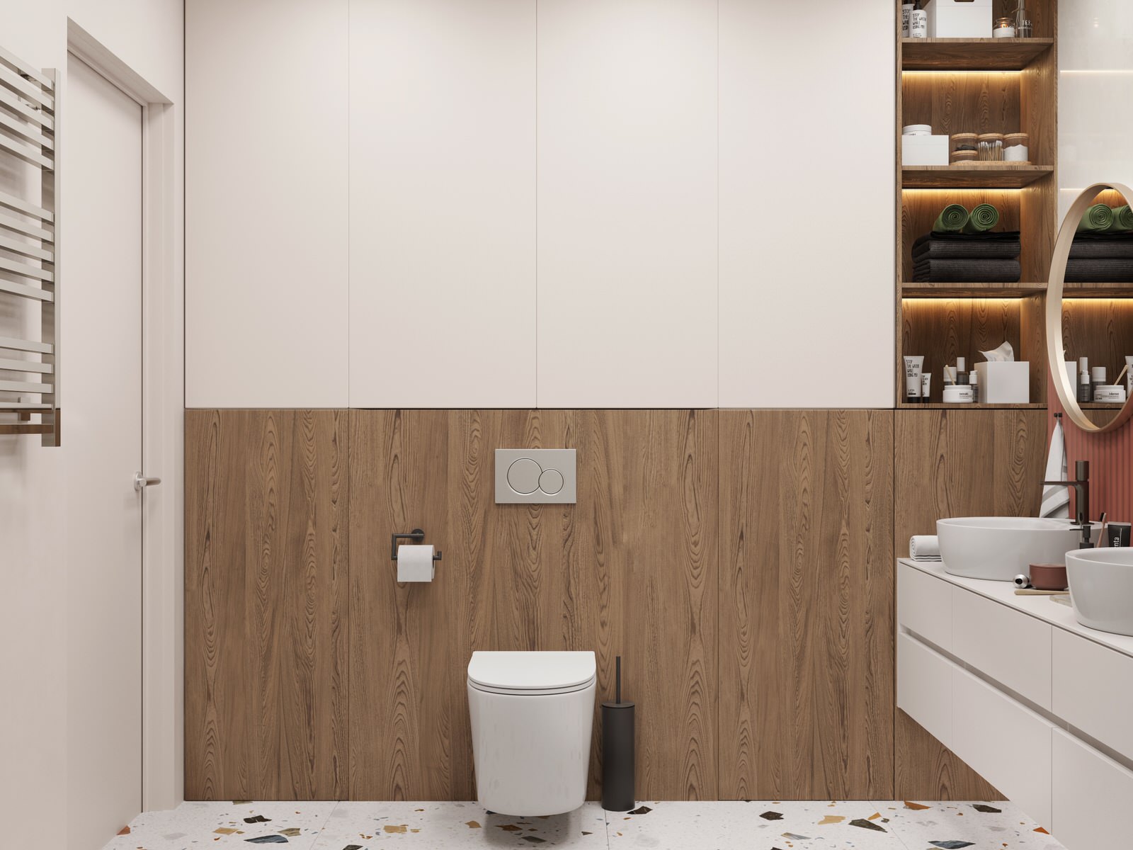 Ванная в элегантной квартире на улице Мельникайте (г.Тюмень)