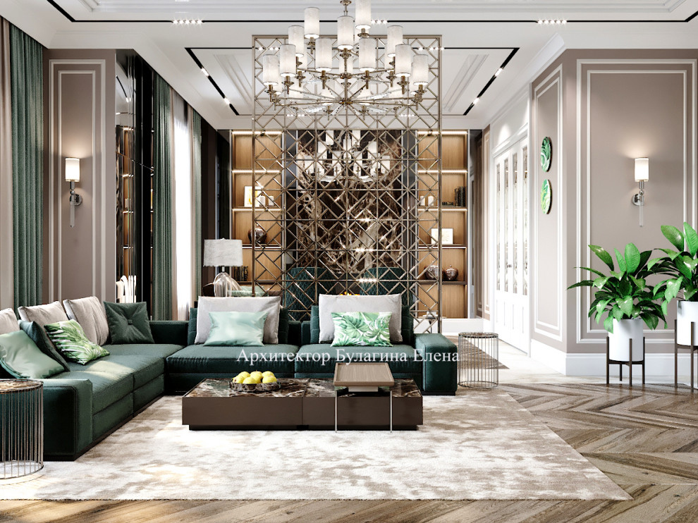 Гостиная в загородном доме