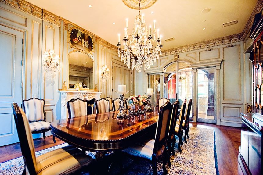 Private Residences Formal French Dining Room Dallas by Fusch