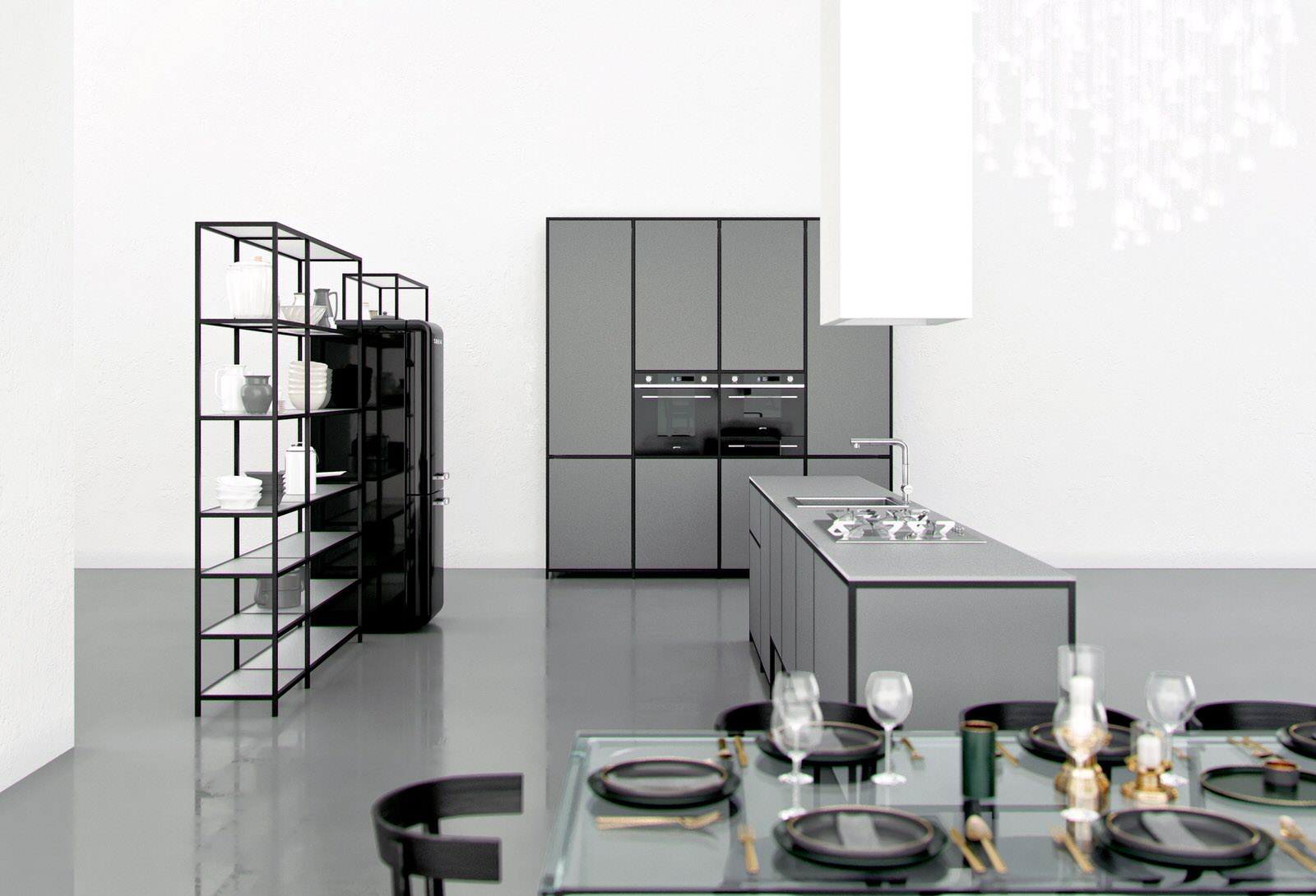 Проект современной кухонной мебели Listapad от Pavetra