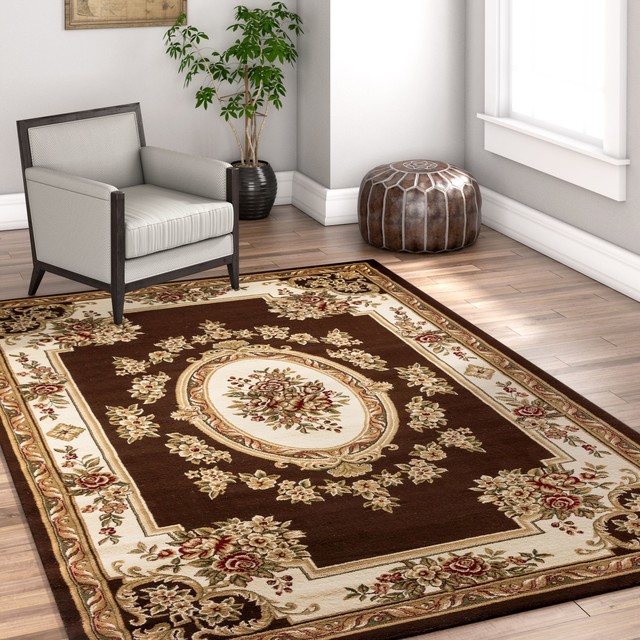 Well Woven Madison Shag Brown Traditional 7'10'' x 10'6" Area Rug
