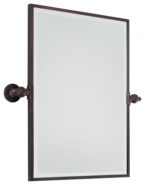 Minka Lavery Dark Brushed Bronze Pivoting Rectangle Mirror