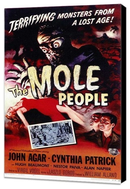The Mole People 11 x 17 Movie Poster - Style A - Museum Wrapped Canvas