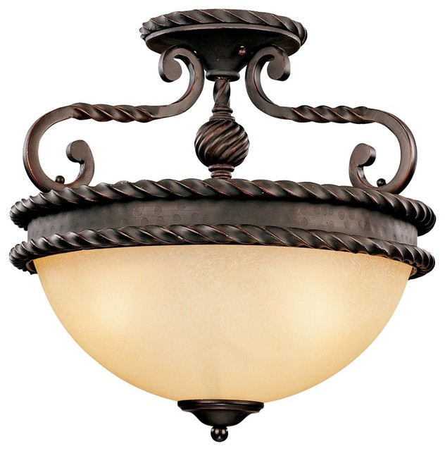 San Gallo Collection 15 3/4&quot; Wide Semiflush Ceiling Light