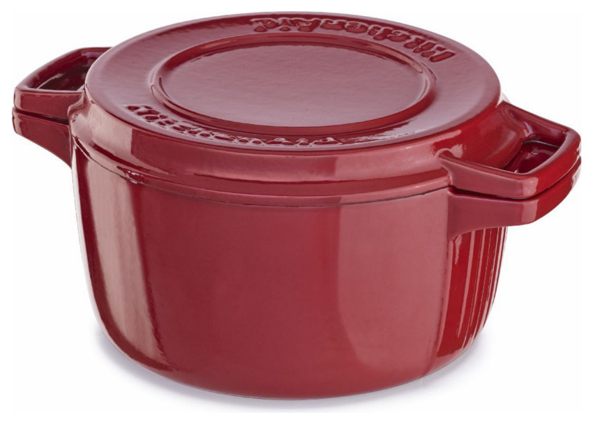 KitchenAid KCPI60CRER Pro Empire Red Cast Iron 6Quart Casserole Dish