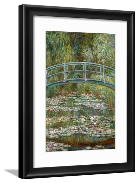 Bridge Over A Pond Of Water Lilies By Claude Monet Frame Art Print Bridge Over A Pond Of Water Lilies By Claude Monet Frame Art Print Asian Prints And Posters Artcom