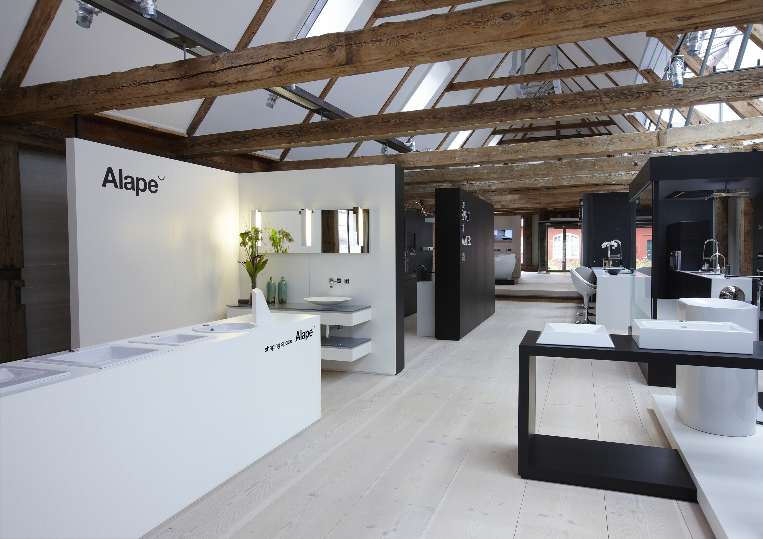 Dornbracht Alape Showroom Bad Sanitär Raumausstattung Planung Präsentation Modernisierung Ausstellung Interior Design NRW Krefeld Nordic Kopenhagen Architektur Denkmal Innenarchitektur Gestaltung 3D