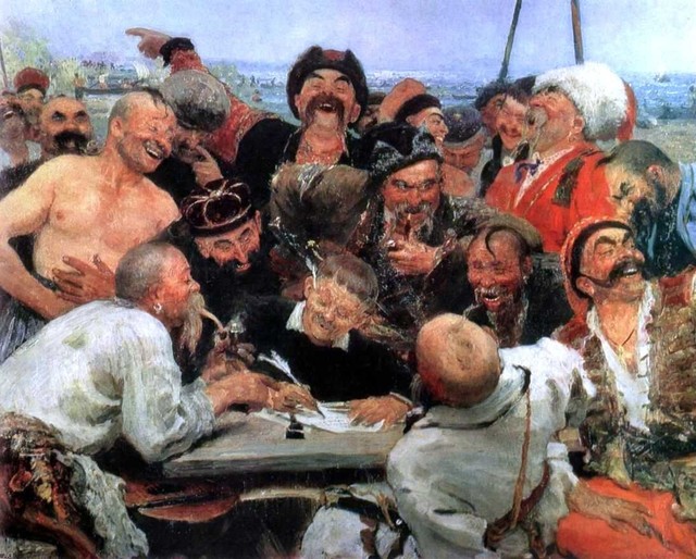 Fine art print 20/" x 28/" NEW Zaporozhian Cossacks By Ilya Repin