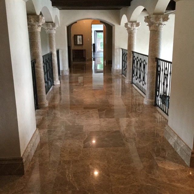 Isleworth Residence mediterranean-hallway-and-landing