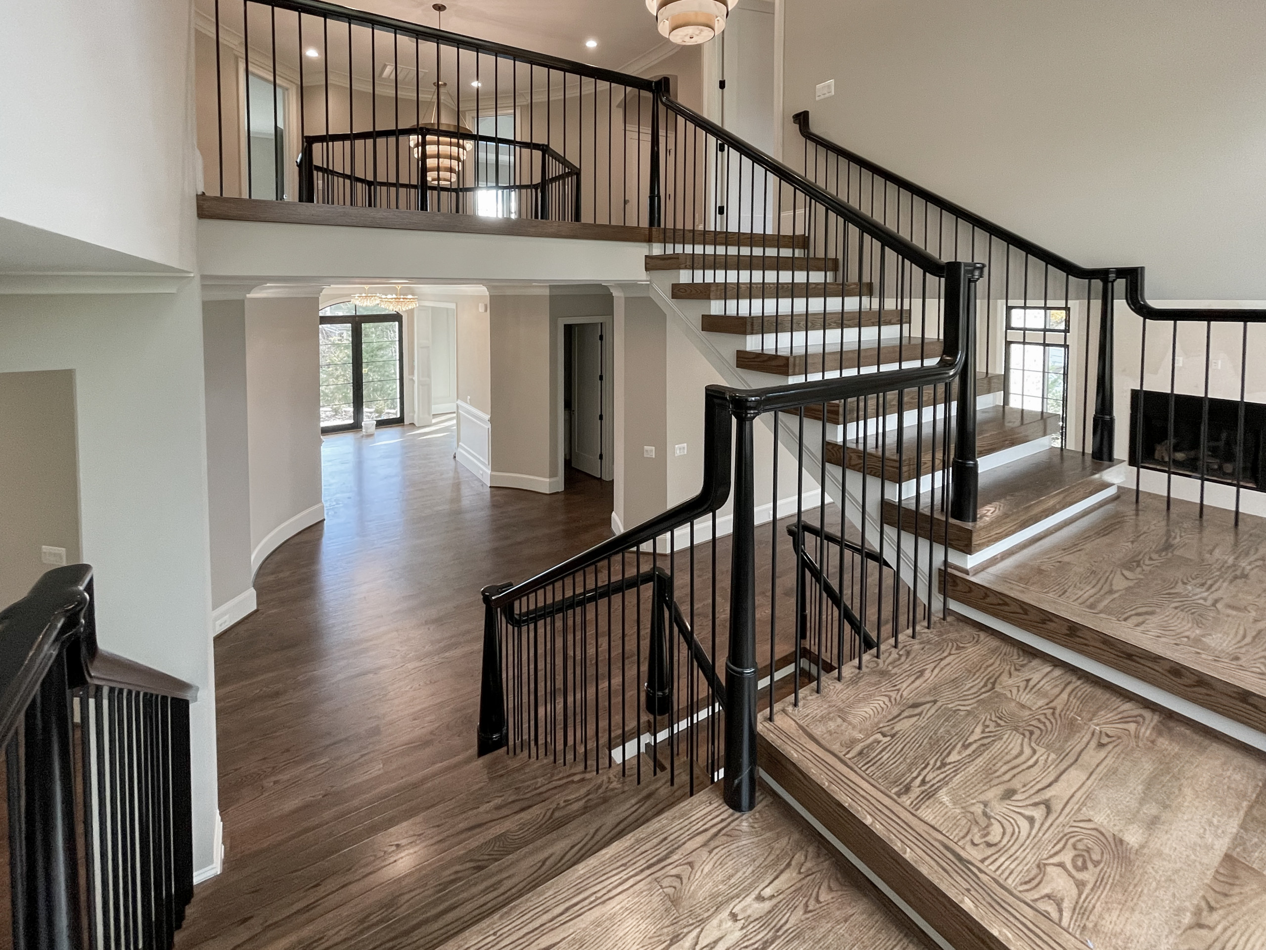 89_Eclectic and Edguy Staircase in French Contemporary Residence, McLean VA 2210
