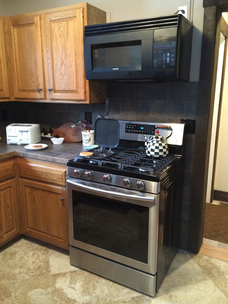 Ideas to make microwave look built in