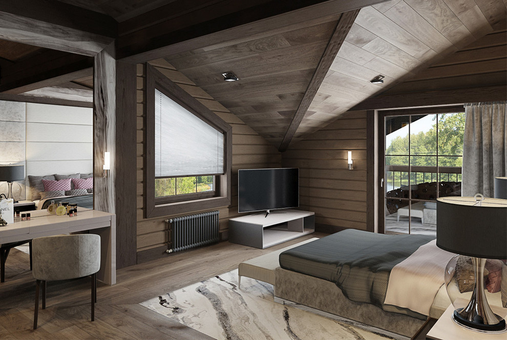 Элитный дом из клееного бруса проект "Мэрибель" от компании "ГрандСтрой"