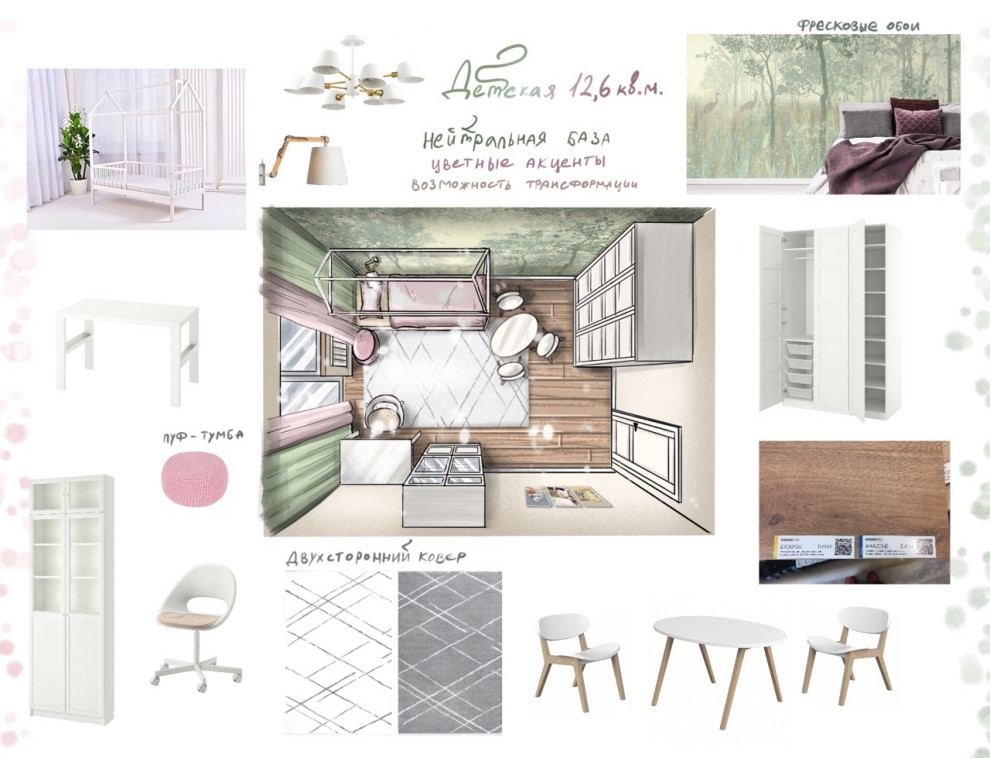 Коллаж-скетч детской