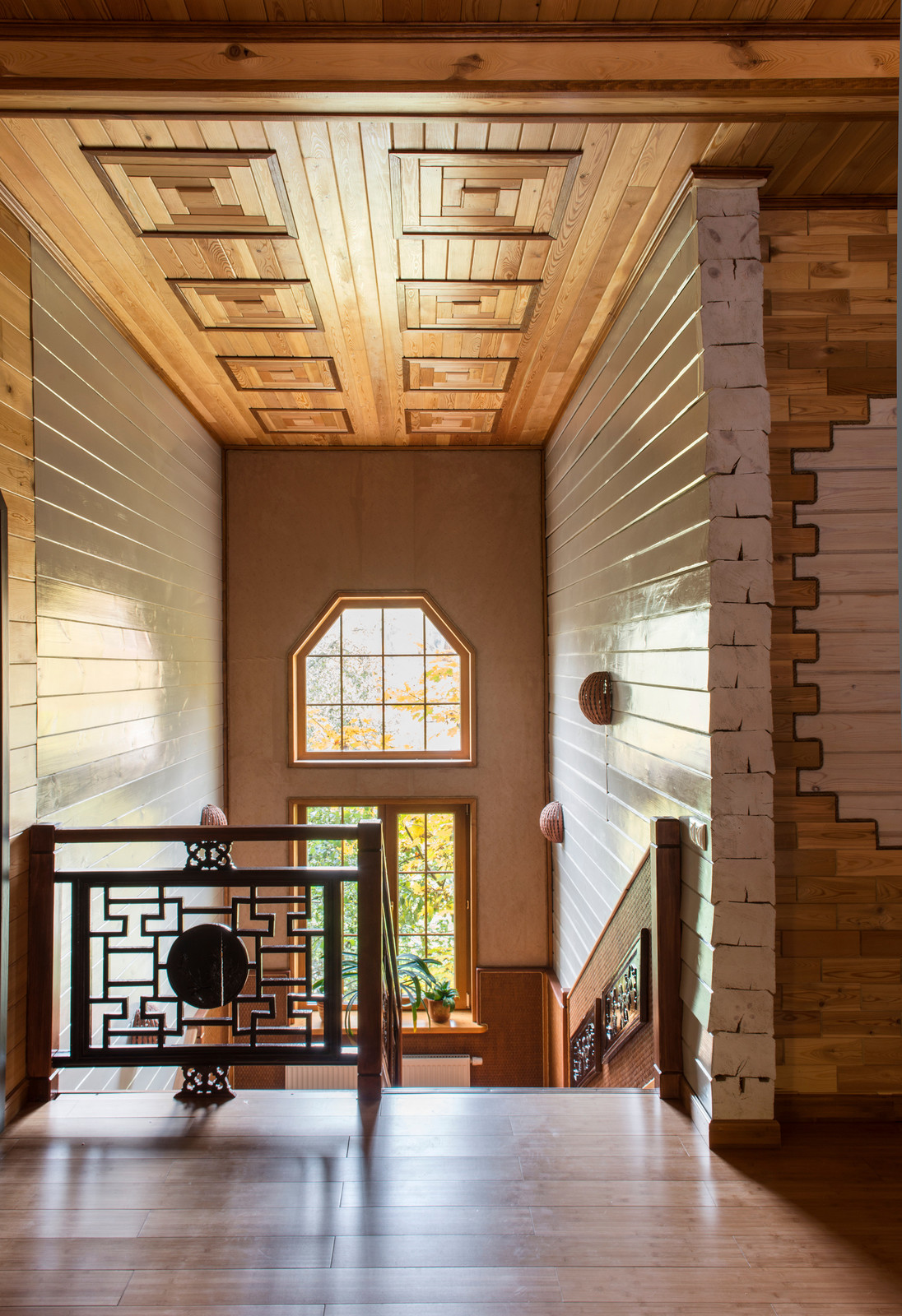 Интерьер в этническом стиле. Фотосъемка для журнала "Красивые деревянные дома"