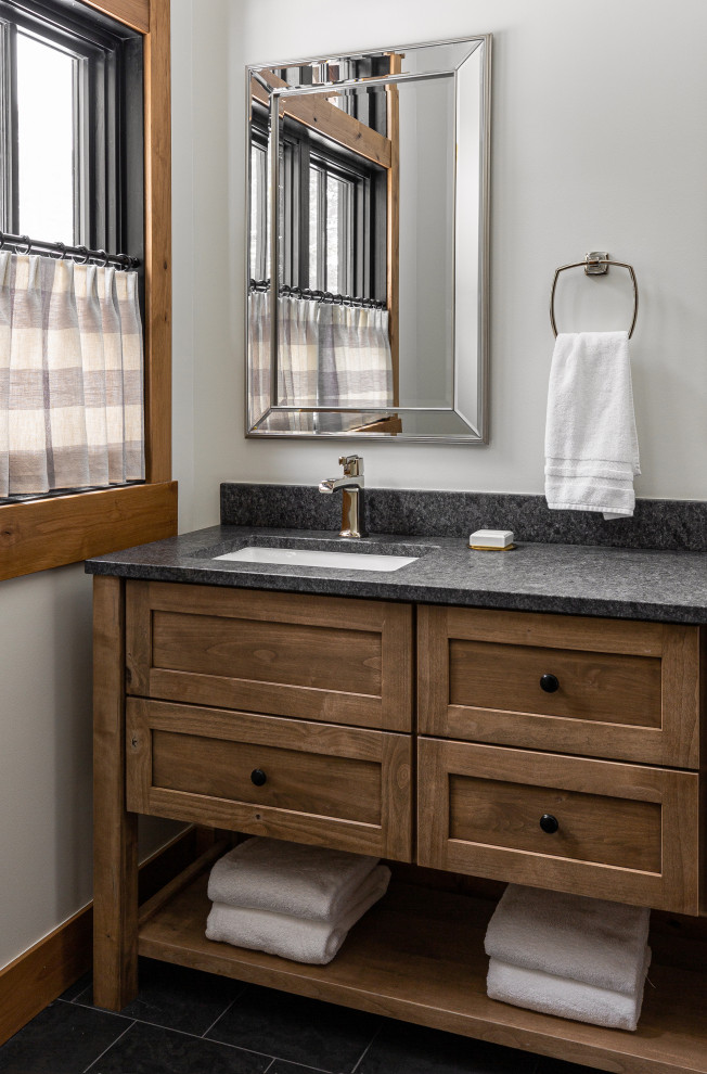 Home design - rustic home design idea in Seattle