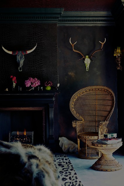 Boudoir-meets-boho-glamour BRAVE BOUTIQUE eklektisk-dagligstue