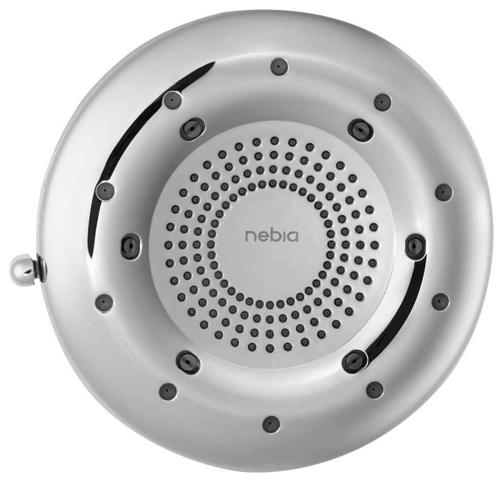 Brondell Nebia Corre FourFunction Fixed Shower Head Transitional