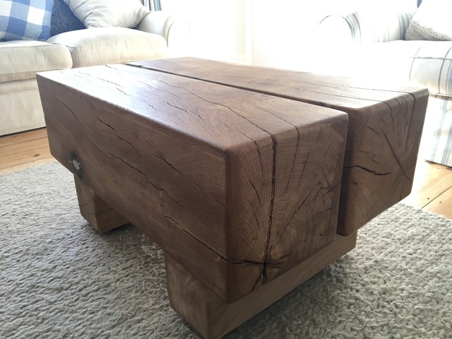 Project - Rustic Sleeper Coffee Table rustik-vardagsrum