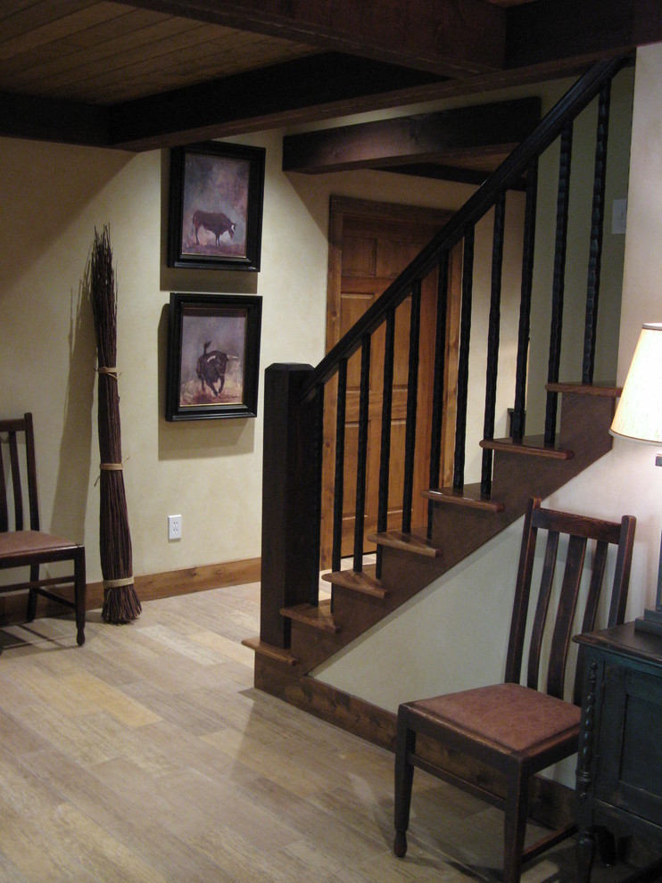 This is an example of a country basement in Atlanta.
