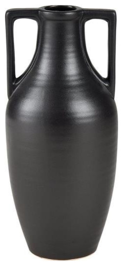 Elk Home Mills, 14" Large Vase, Black Finish