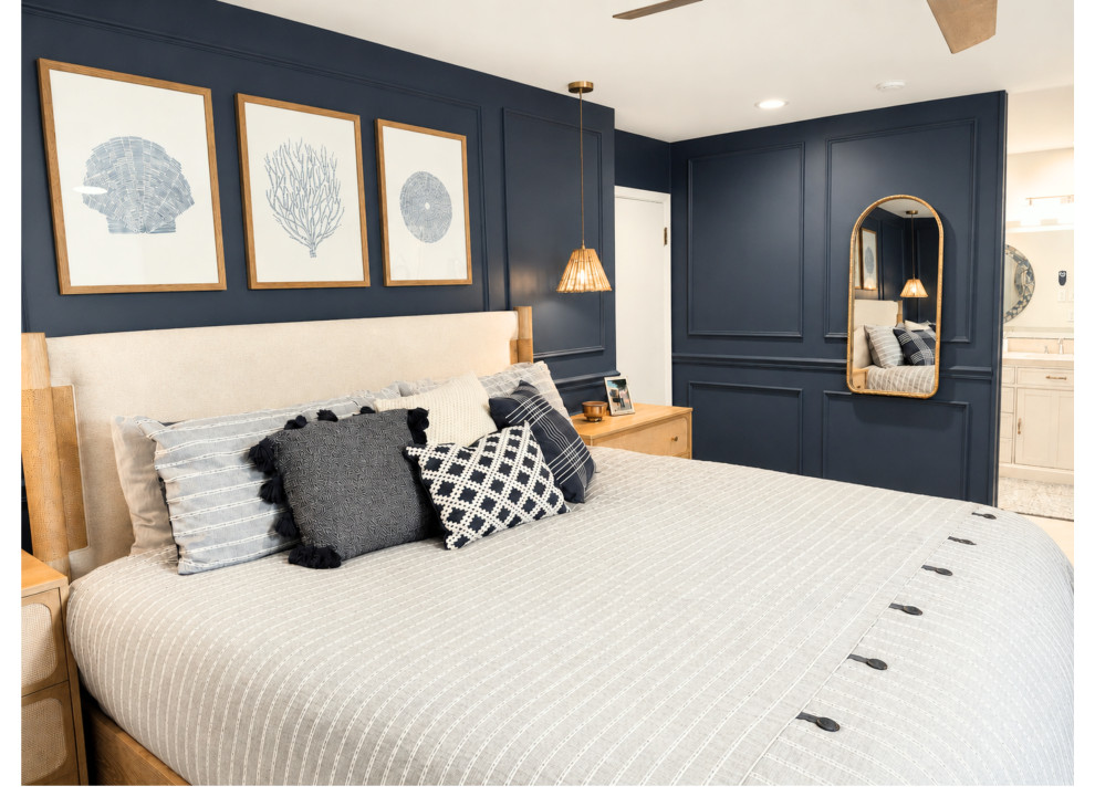 Nautical Lakehouse Master Bedroom