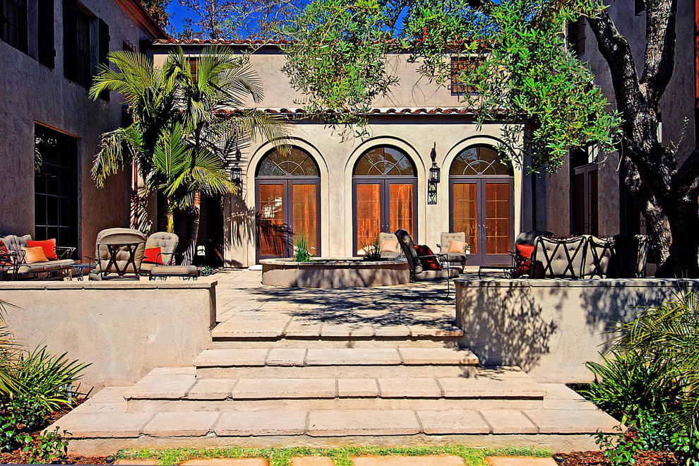 Mediterranean patio in Los Angeles.
