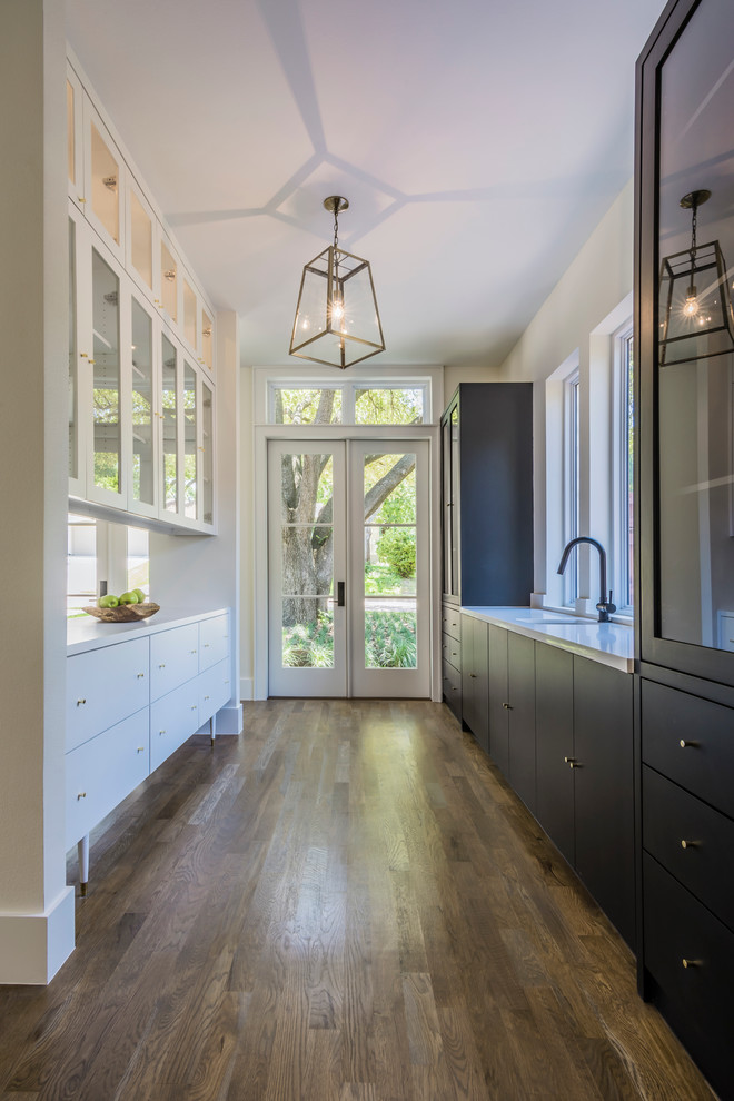 Inspiration for a large transitional home design remodel in Dallas