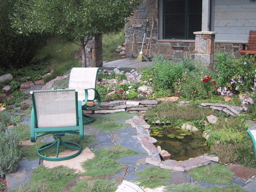 Inspiration for a rustic home design remodel in Denver