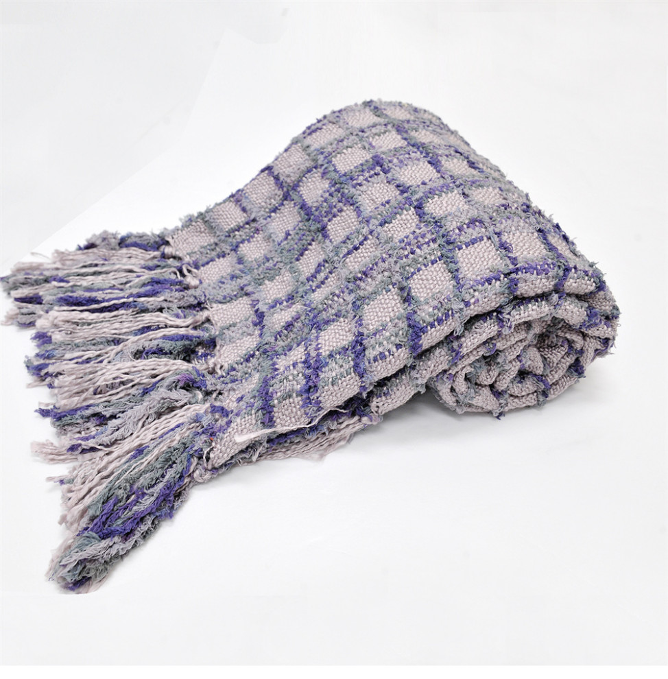Multi Color Chenille Throw Farmhouse Throws by BNF Home Houzz
