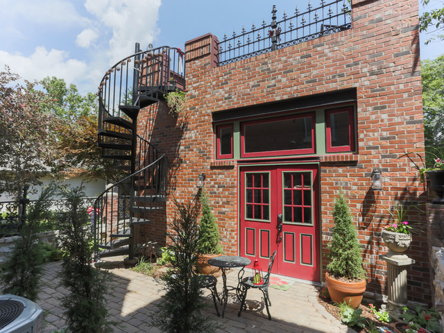 Lafayette Square Garage With Roof Top Deck Victorian Exterior