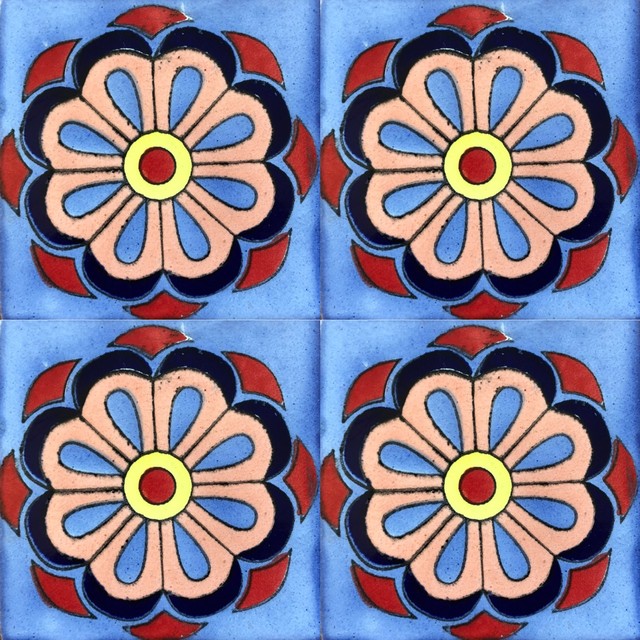 6x6 Mexican Talavera Tiles Set Of 45