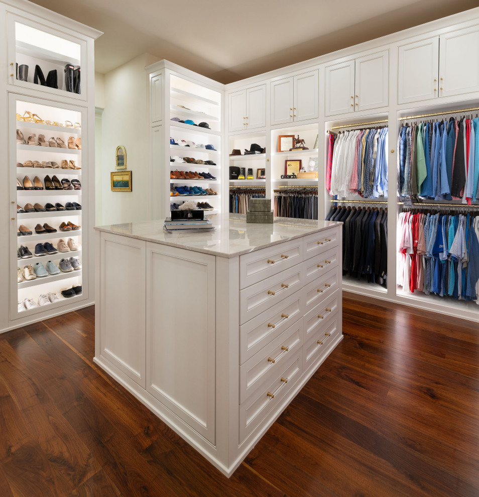 His & Her's Luxury Closet - Transitional - Closet - Dallas - by ...