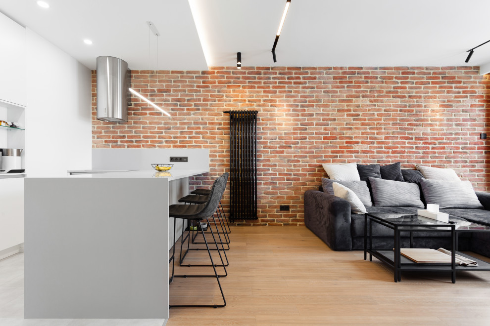 Сканди + лофт = уютная квартира для молодой семейной пары