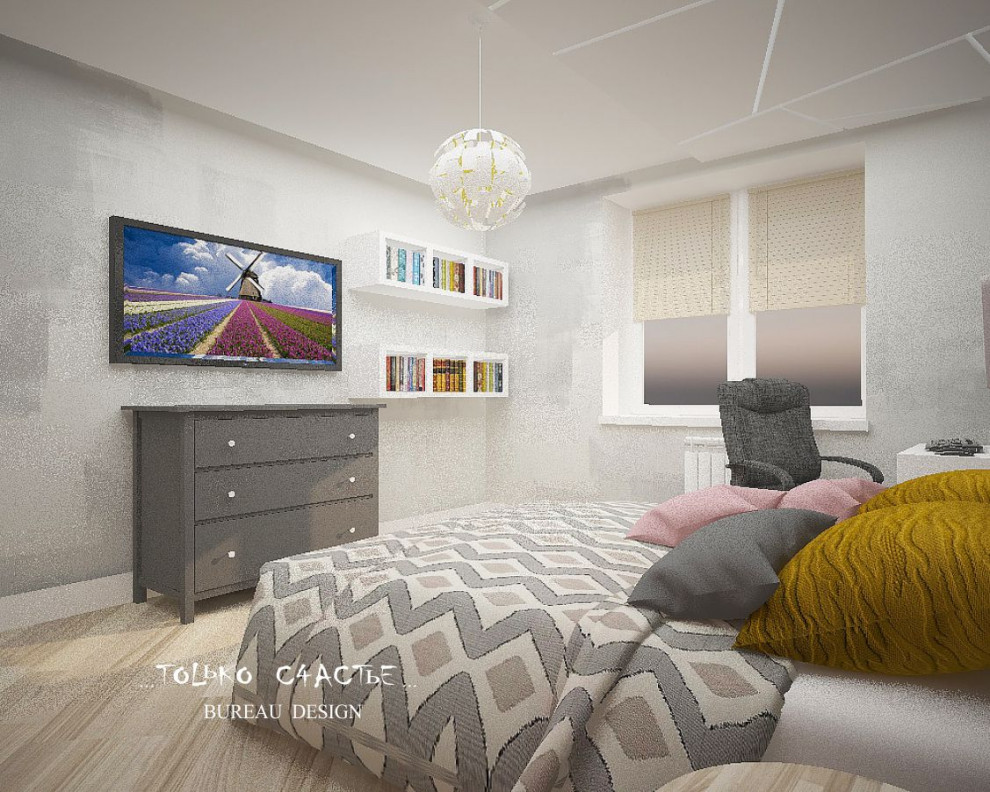 дизайн интерьера, дизайн квартиры , квартира "южный бульвар