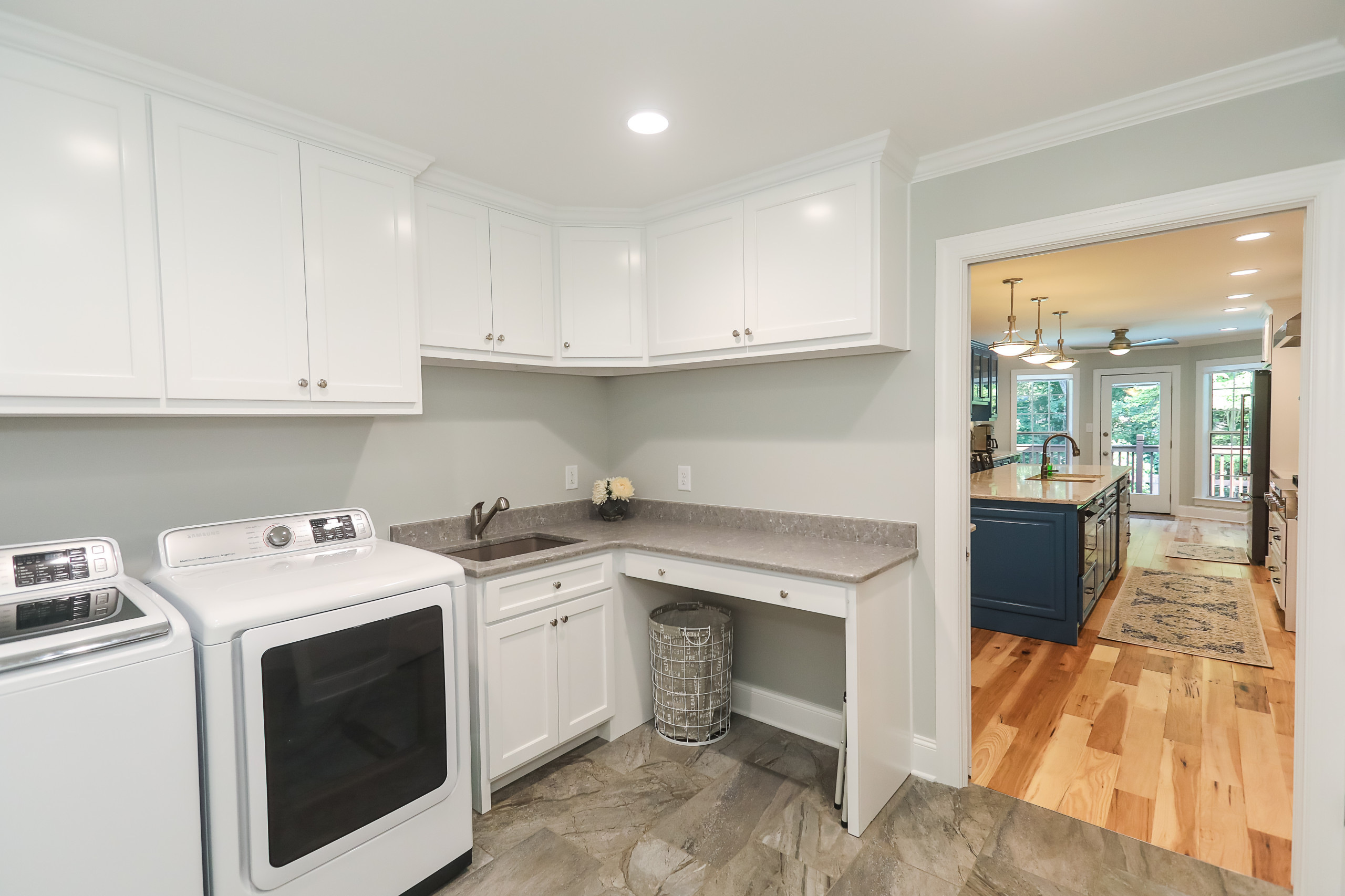 Custom Kitchen, Laundry, and Powder Room Remodel