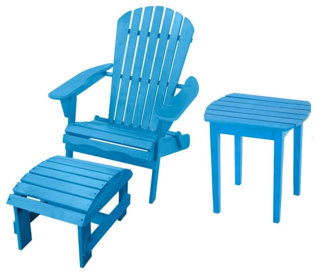 Oceanic Adirondack Chair Transitional Outdoor Lounge Sets by CTE Trading Inc. Houzz