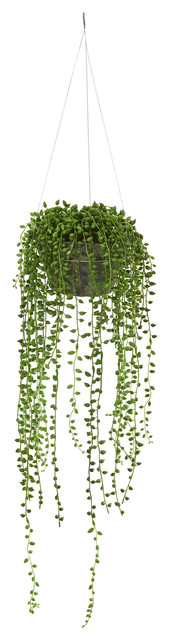 String of Pearl Artificial Plant Hanging Basket