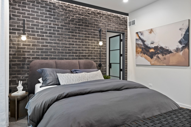 End Unit - Modern Luxury Rowhome | Heritage Place Naperville, IL contemporary-bedroom