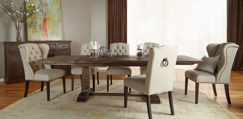 Mountain style dining room photo in Miami