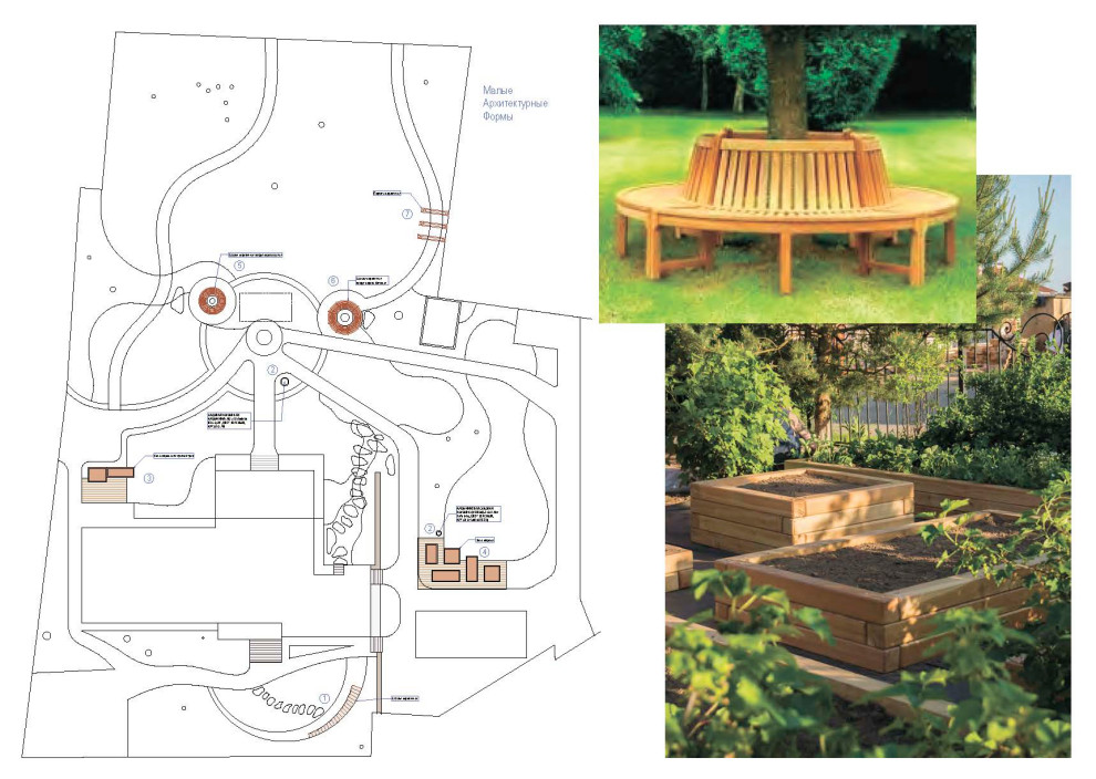 План расположения элементов МАФ.